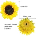 thumbnail image 2 of ZOELNIC 7.2ft/pc Artificial Sunflower Garland Sunflower Heads Silk Flower Ivy Vine Garland Sunflower Decor for Home Kitchen Wedding Arch Baby Shower Decor, 2 of 6
