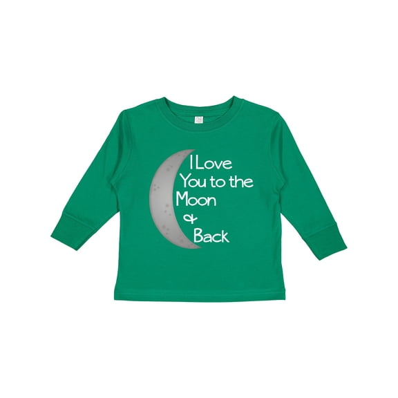 Inktastic I Love You to the Moon & Back. Boys or Girls Long Sleeve Toddler T-Shirt