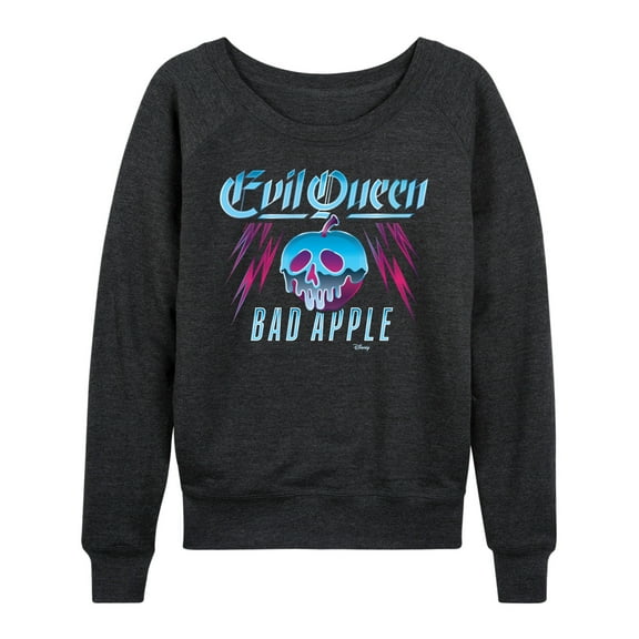 Disney Villains - Evil Queen Bad Apple - Women's Lightweight French Terry Long Sleeve Shirt