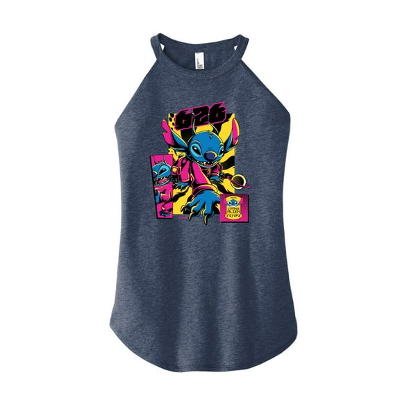 Disney - Lilo & Stitch - Stitch 626 Comic Page - Juniors High Neck Tank Top
