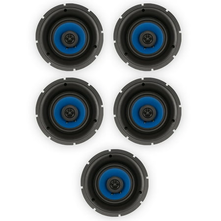Blue Octave MSR5 In Ceiling Slim Edge Speakers Home Theater Surround 5 Speaker Set