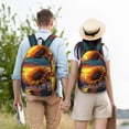 thumbnail image 4 of Saiise Sac à Dos pour Ordinateur Portable Imprimé Tournesol Coucher de Soleil - Bretelles Réglables, Résistant à l'Eau, Grande Capacité, Design Élégant, Unisexe pour École, Bureau, Voyage-Moyen, 4 of 5