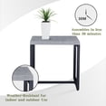 thumbnail image 5 of POCASSY Outdoor Metal Square Side Table Small End Table - Gray, 5 of 5