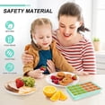 thumbnail image 4 of Ice Cube Tray with Lid Silicone Ice Cube Mold 3 Pack Easy Release Flexible Ice Moulds for Freezer BPA Free FDA Approved (blue-24), 4 of 5