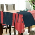 thumbnail image 5 of Yayeee Tablecloths 54" x 72" Rectangle Wrinkle Resistant Party Table Cover, Red Teal Plaid, 5 of 8