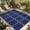 Blue, variant on Red Boho Outdoor Rug for Patio/Deck/Porch, Non-Slip Large Area Rug 6 x 9 Ft, Vintage Country Ethnic Abstract Flowers Art Indoor Outdoor Rugs Washable Area Rugs, Reversible Camping Rug Carpet Runner