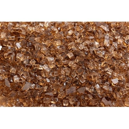 FireGlass Plus Q-C-10 Quarter Inch Copper Fire Glass, 10 Pound Bag