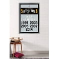 thumbnail image 2 of NBA San Antonio Spurs - Champions 17 Wall Poster, 22.375" x 34", Framed, 2 of 2
