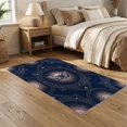 thumbnail image 2 of ODIKA Moth Magical Shaped Circle Nocturnal Insect Cosmic Witchy Whimsical for Small Living Room, Playroom, Bedroom, Easy Care Kids Safe, 2 of 7