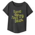 thumbnail image 4 of Camiseta mujer, camisa cuello redondo, camiseta básica sencilla para vacaciones, vacaciones en la playa XL, 4 of 7