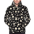 thumbnail image 2 of Bingfone Daisy Men's Drawstring Hoodie Long Sleeve Pocket Sweatshirts-X-Large, 2 of 6