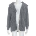 thumbnail image 4 of FRSASU Women'S Plus Size Coat ,Oversized Open Front Hooded Draped Pockets Cardigan Coat, 4 of 7