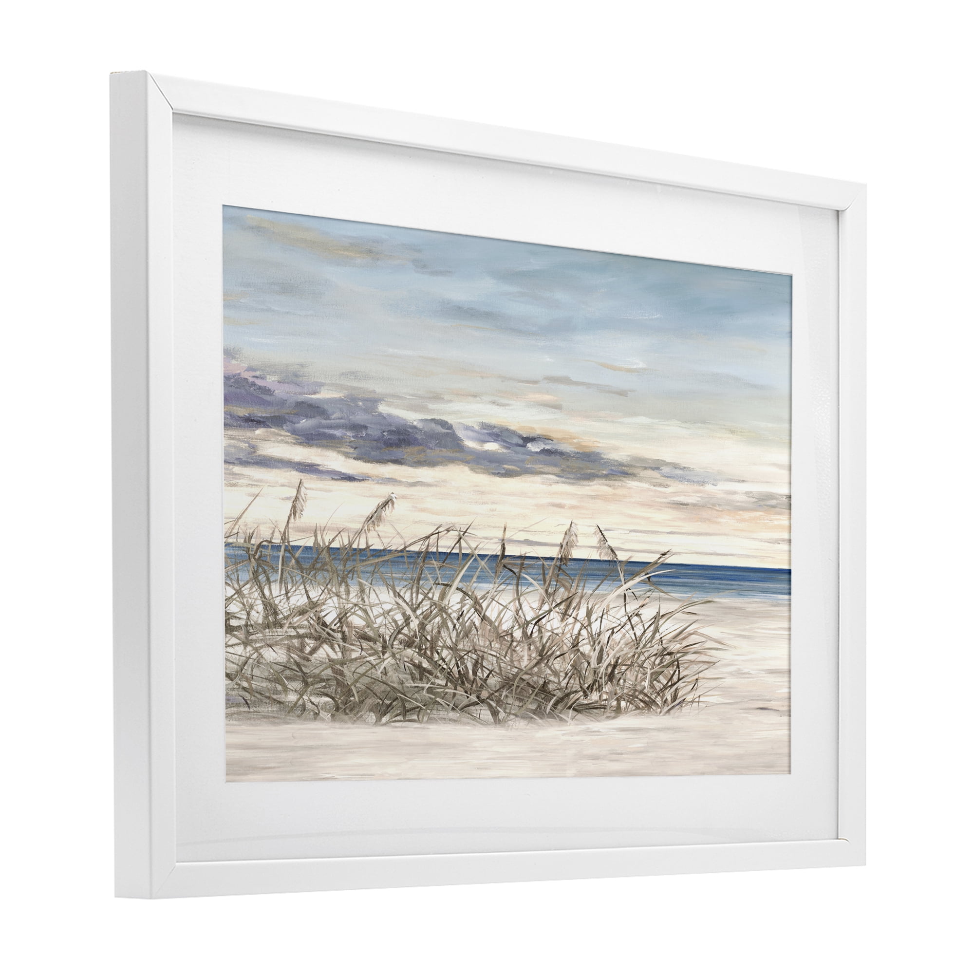 Stupell Industries Windy Beaches Landscape White Framed Print Under Glass, design by Julie DeRice
