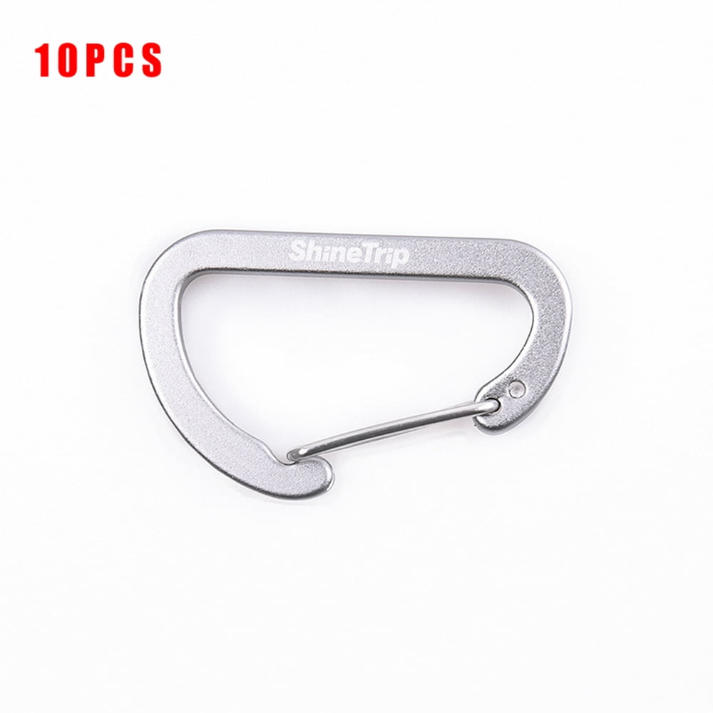 Outdoor Carabiner Alligator clips Kit Buckles Fastener Camping Climping