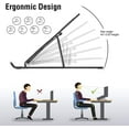 thumbnail image 4 of 1 soporte para computadora portátil (plateado), soporte para computadora portátil con ventilación de aluminio ajustable, 4 of 5