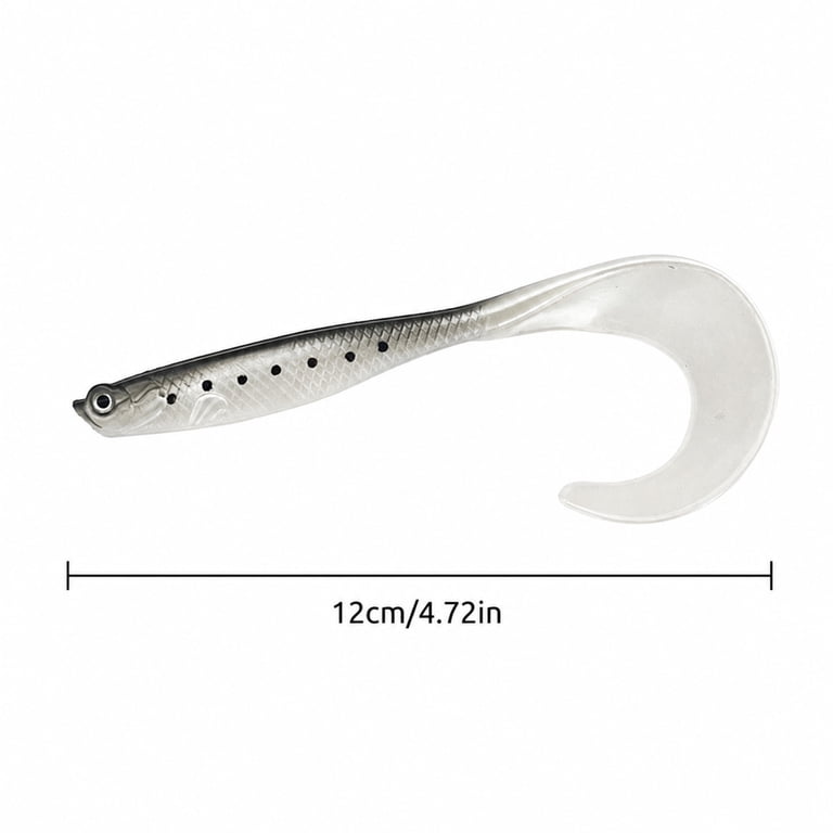 bass lures soft tails Fishing Lifelike Swimbait for Trout Crappie Even the easiest rig will make it a bass magnets LUCKYFISHING Paddle Tail Swimbaits 20