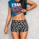 thumbnail image 3 of Fotbe Black Leopard Shorts Sin Costuras – Shorts Deportivos de Cintura Alta para Mujer, Elásticos para Gimnasio, Yoga, Running o Ciclismo-X-Large, 3 of 8