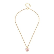 Jewelry VerPetridure Sweet Butterfly Necklace Acrylic Color Clavicle Chain Necklace