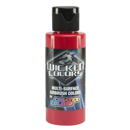UPC: 0717893200539 | Createx Wicked Airbrush Color  2 oz. Bottle  Detail Scarlet