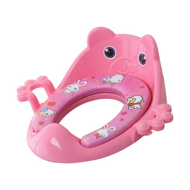 Inodoro de entrenamiento rosa para niñas pequeñas (con protección contra salpicaduras) Rosado