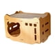 thumbnail image 3 of Casa de cartón para gatos, garra de molienda, cama de salón para gatos, almohadilla para rascar, rascador duradero para gatos, protección de cama, 1 Scratch 1 Cojín, 3 of 9