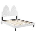 thumbnail image 3 of Modway Alexandria Tufted Performance Velvet King Platform Bed in White, 3 of 10