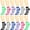 Zebra Skin, variant on 12 Pairs Women's Ankle Socks Assorted Colors Size 9-11 Argyle #1