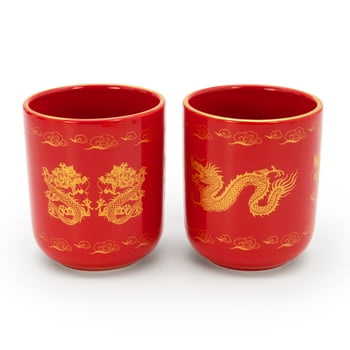 Way To Celebrate! Lunar New Years 10oz Ceramic Teacups