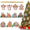 thumbnail image 1 of Decoraciones navideñas para casas de panqueques, pegamento flexible, decoración de árboles de Navidad para colgar, diseño de escena, accesorios, 1 of 6