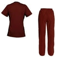 thumbnail image 2 of Women's Scrubs Set Scrub Top and Pants Scrubs Set, 2 of 3