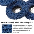 thumbnail image 4 of Uxcell 6Pcs Strip Discs Grinding Discs Set 4.5"x7/8" for Angle Grinder, Blue/Purple/Black, 4 of 6