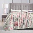 thumbnail image 4 of Wijzvio Gifts For 35th Birthday Throw Blanket Soft Fuzzy Fleece Blanket For Couch Bed Living Room Decoration 60"X50", 4 of 9