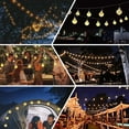 thumbnail image 6 of Solar String Lights with 8 Mode 100 LED 39FT Waterproof Crystal Globe Lights for Party Yard Garden Outdoor Patio Wedding Xmas Tree Christmas Decor, Warm White, 6 of 7