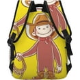 thumbnail image 4 of Curious George Sac à Dos Sacs d'École Sacs PC Grande Capacité Multifonctionnel Voyage Unisexe, 4 of 6