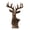 Brown, variant on Vintage Resin Deer Head Sculpture 40cm – Abstract Stag Bust with Antlers for Living Room Office Modern Home Decor