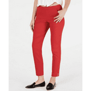 Hue Women's Red Diamond Texture Loafer Skimmer Leggings Size M