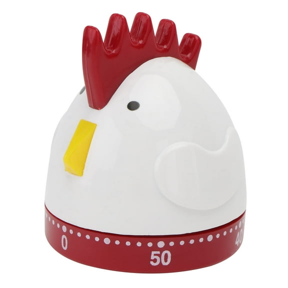 IDEANATEGRATE Metal Rooster Kitchen Timer - Countdown Cooking Timer for People with Autism, 1 Set