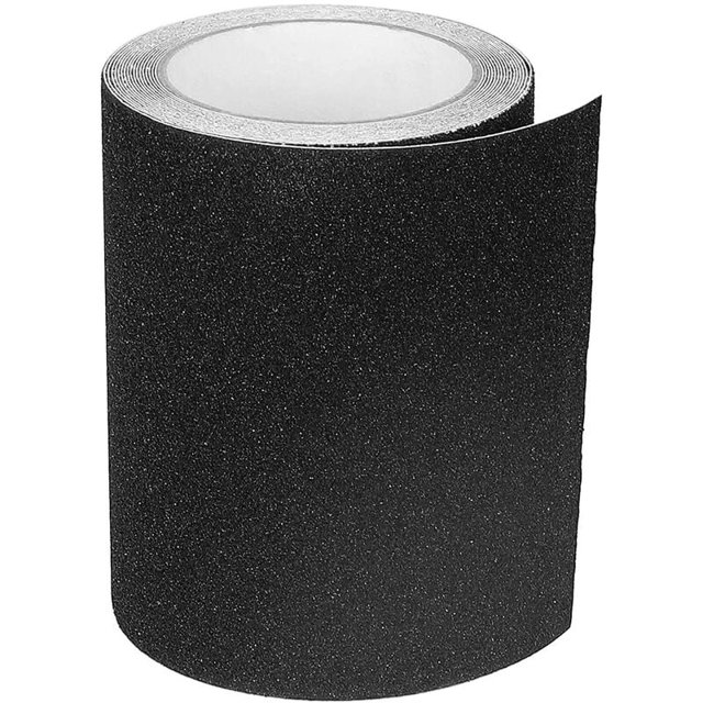 Cinta Adhesiva Antideslizante para Escaleras, Fricción, Abrasiva para Seguridad, Escalera Tijera, Interior, Exterior, Alta Tracción, 15CM x 5M, Negra Kuyhfg Bienvenido a Kuyhfg