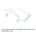 thumbnail image 4 of Replacement Coil Tube Clear Acoustic Tube for Two Way Radio Earpiece and Headset, 4 of 5