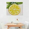 thumbnail image 2 of Orinice Lemon Leaves Fine Art Aesthetic Poster & Print Wall Painting for Classroom Kitchen Office Farmhouse Bathroom Room Decor Pictures Wall Art Painting Canvas Print Canvas Living Room, 2 of 6
