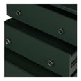 thumbnail image 6 of Moe's Home Collection Reagan 3 Drawer Nightstand Deep Green Wood Nightstands, 6 of 6