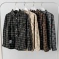 thumbnail image 2 of Camisa De Manga Larga A Cuadros Para Hombre, 2 of 6
