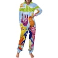 thumbnail image 2 of The Anime Backyardigans Unisex Onesie Pajamas Zipper Jumpsuit Hooded One Piece Sleepwear for Family Mens Womens, 2 of 8
