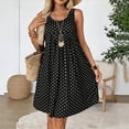 thumbnail image 6 of FRSASU Summer Dresses for Women Sleeveless Casual Floral Loose Tank Beach Sundress with Pockets Black, 6 of 7