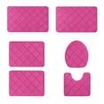 thumbnail image 2 of Fwttom Foam Bath Mat 6 Set Whole Room Bathroom Rugs for 6 PCS Toilet Mats Universal Soft Comfortable Water Absorption Non Slip Thick Machine Washable Easy Dry, 2 of 8