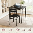 thumbnail image 4 of Kitchen Table and Chairs for 4, 5 Piece Dining Table Set for 4 Dining Room Table Set, Dinner Table Set for 4, Rectangular 4 Seater Dinette Set, 4 of 9