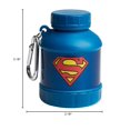 thumbnail image 5 of Smartshake Justice League Whey2Go Superman Proteína en polvo Contenedor de almacenamiento 50 g - Embudo de botella agitadora sin BPA para proteína de suero en polvo + batidos de proteínas 110 ml, DC C, 5 of 5
