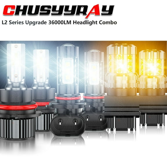 6pcs Combo LED Headlight Turn signal Lamp Fog Light Fit for Ford F150 1999-2003