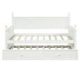 thumbnail image 5 of Twin Size Wood Daybed with Twin Size Trundle (White) 95566, 5 of 9