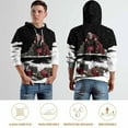 thumbnail image 5 of Adult Christmas Santa Claus Graphic Hoodie, 3D All Over Print Holiday Pullover Sweatshirt with Hood & Pocket, Funny Ugly Christmas Sweater Style, 5 of 7